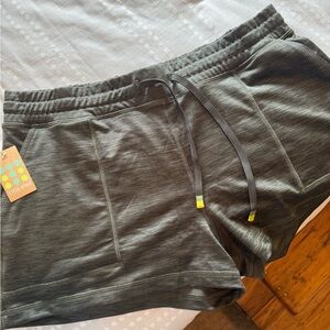 Title Nine -Take a Break Olive Green Athletic Shorts